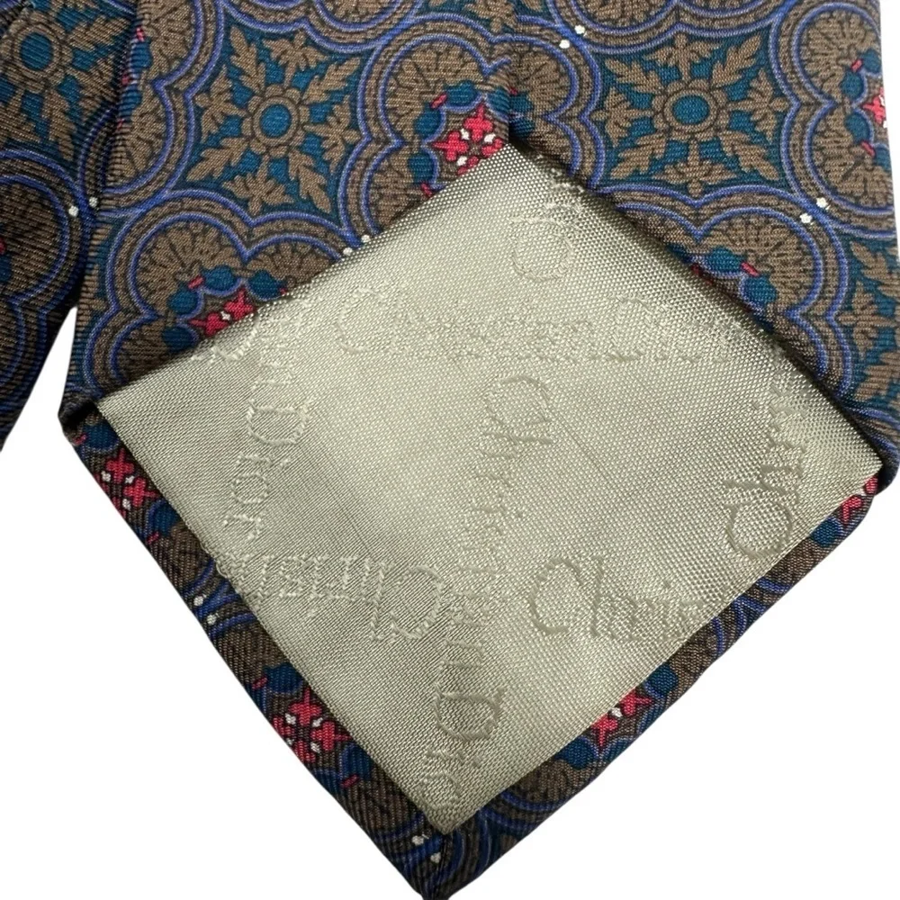 CHRISTIAN DIOR Patterned Silk Tie